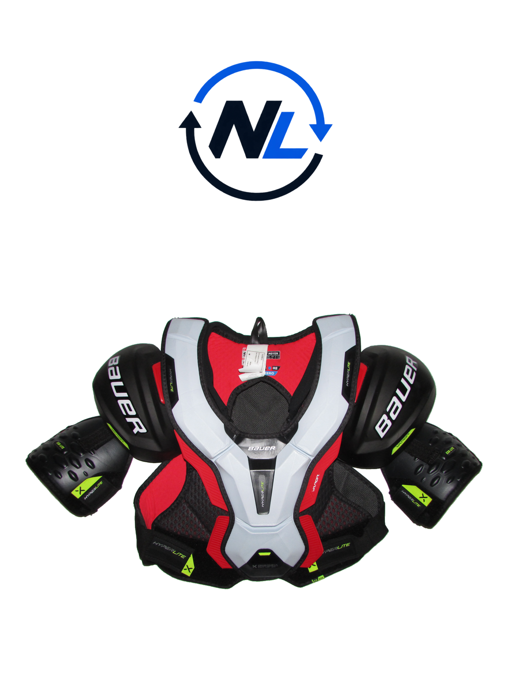 Bauer Vapor Hyperlite Axelskydd – Senior Medium (Mycket fint skick)