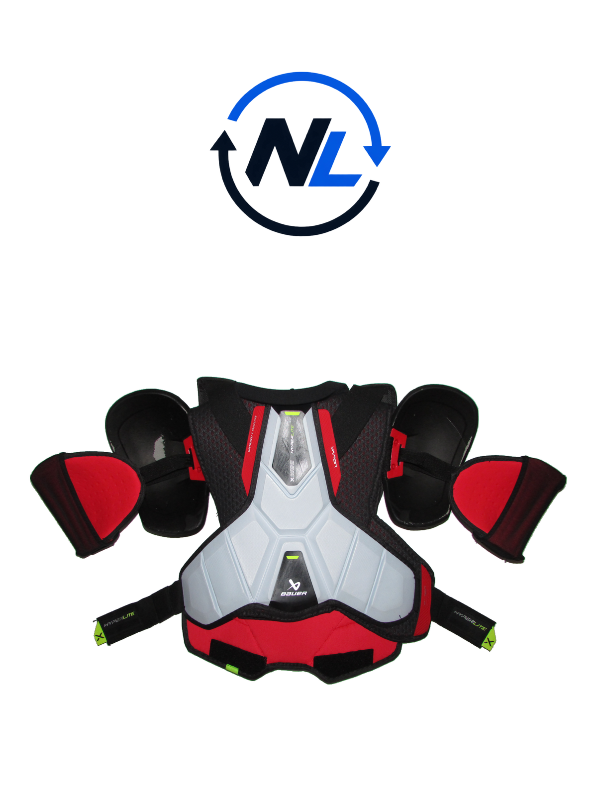 Bauer Vapor Hyperlite Axelskydd – Senior Medium (Mycket fint skick)