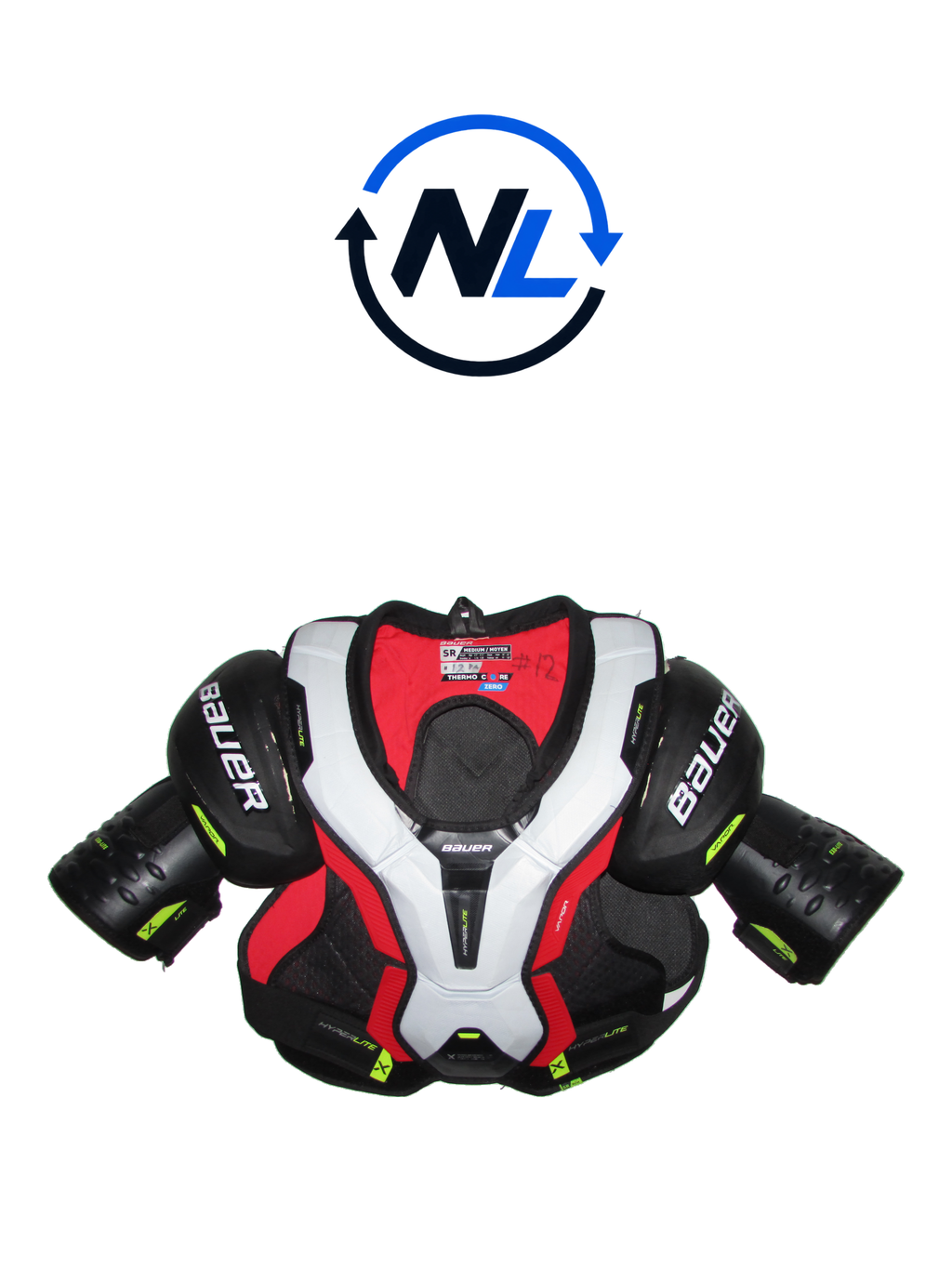 Bauer Vapor Hyperlite Axelskydd – Senior Medium (Bra skick)