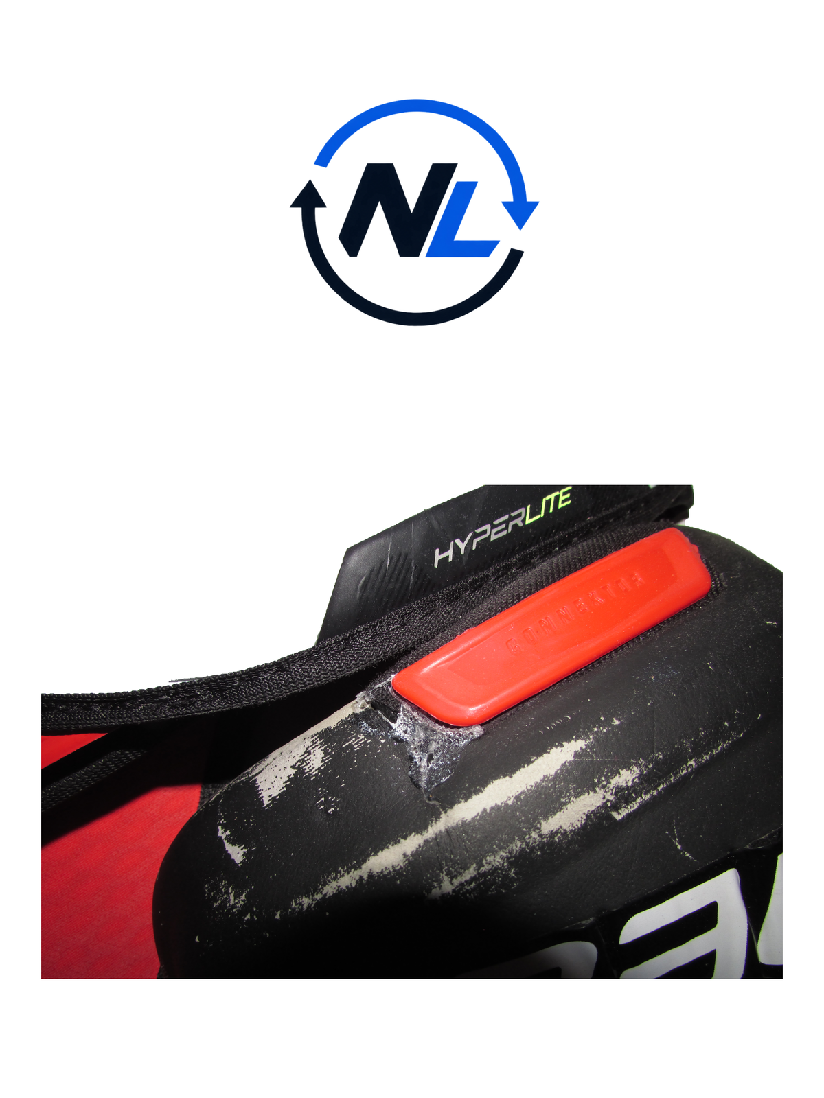 Bauer Vapor Hyperlite Axelskydd – Senior Large (Välanvänt skick)