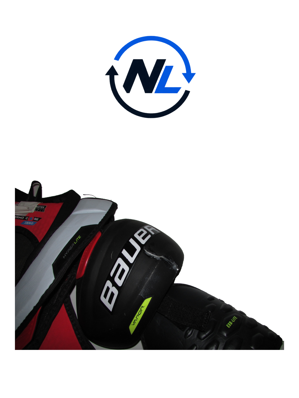 Bauer Vapor Hyperlite Axelskydd – Senior Medium (Bruksskick)