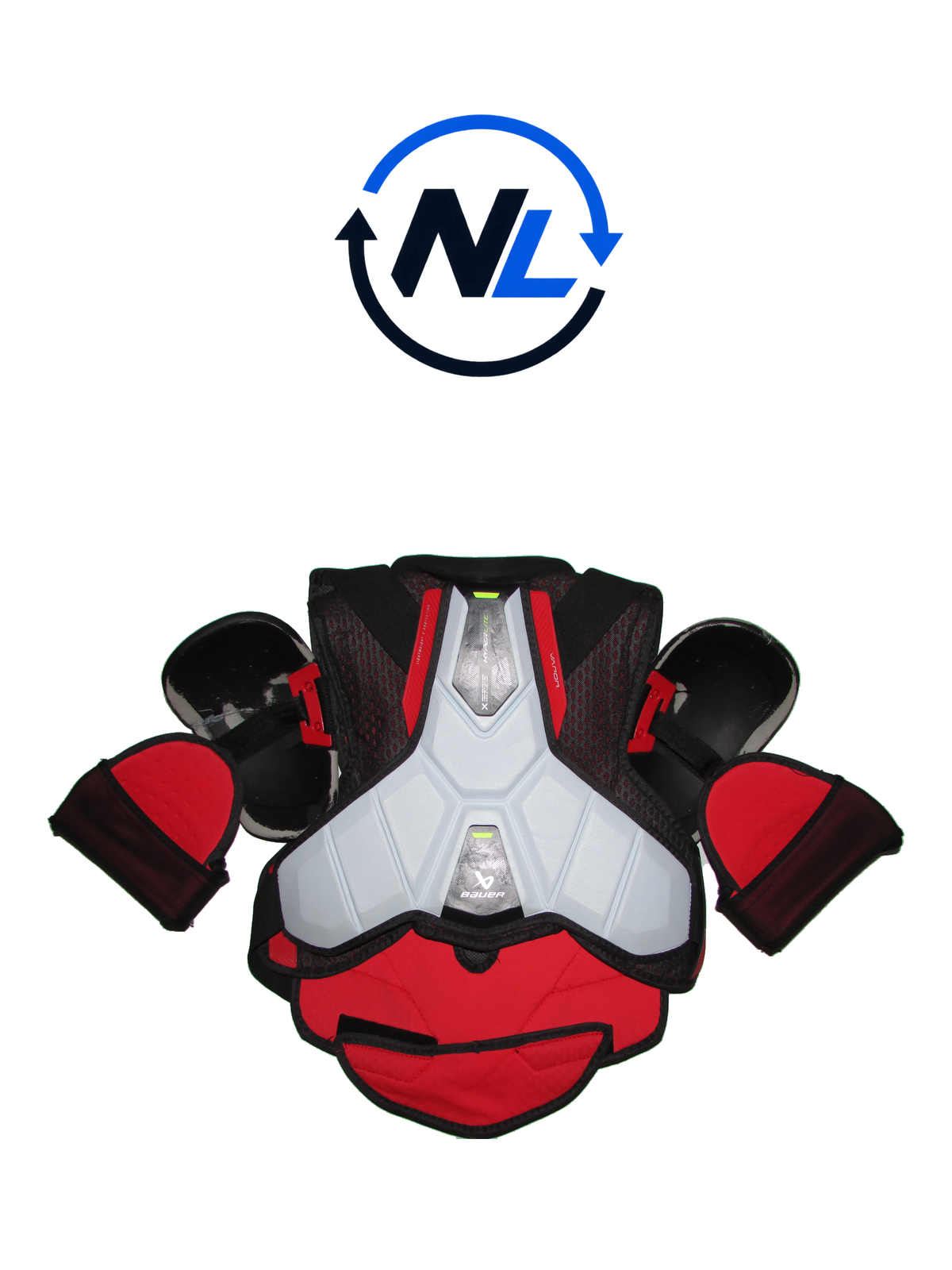 Bauer Vapor Hyperlite Axelskydd – Senior Medium (Bruksskick)