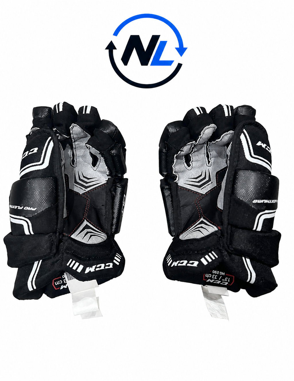 CCM QLT 290 hockeyhandskar 13 tum insida