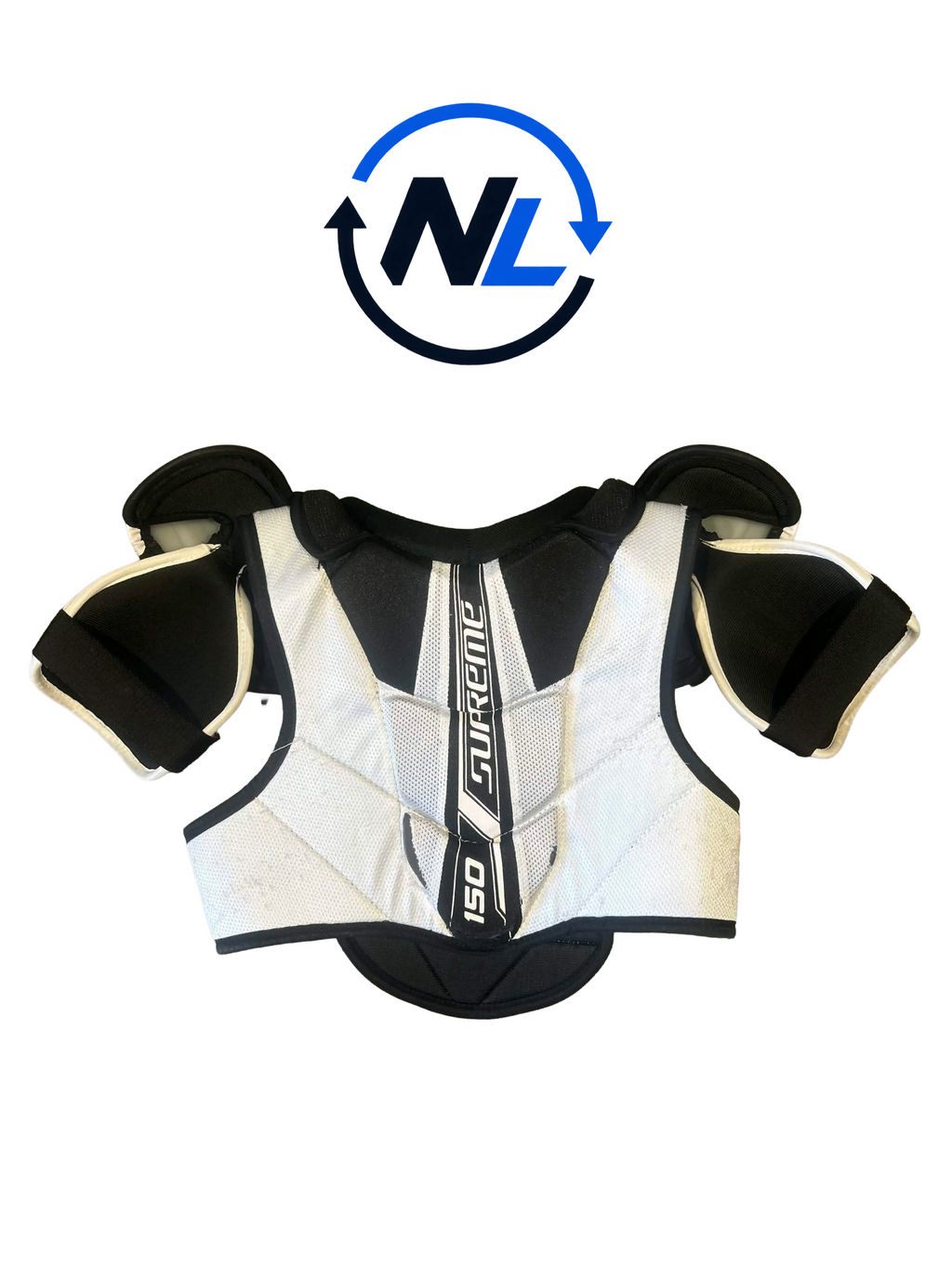 Bauer Supreme 150 Axelskydd – Junior Small (Bra skick)