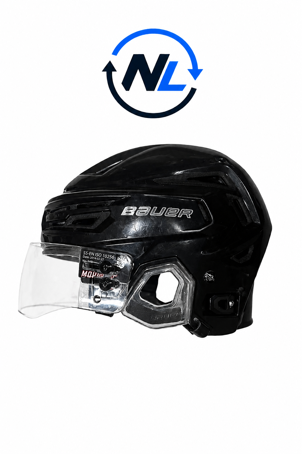 Bauer Re-Akt 155 hockeyhjälm Senior Medium vänster sida