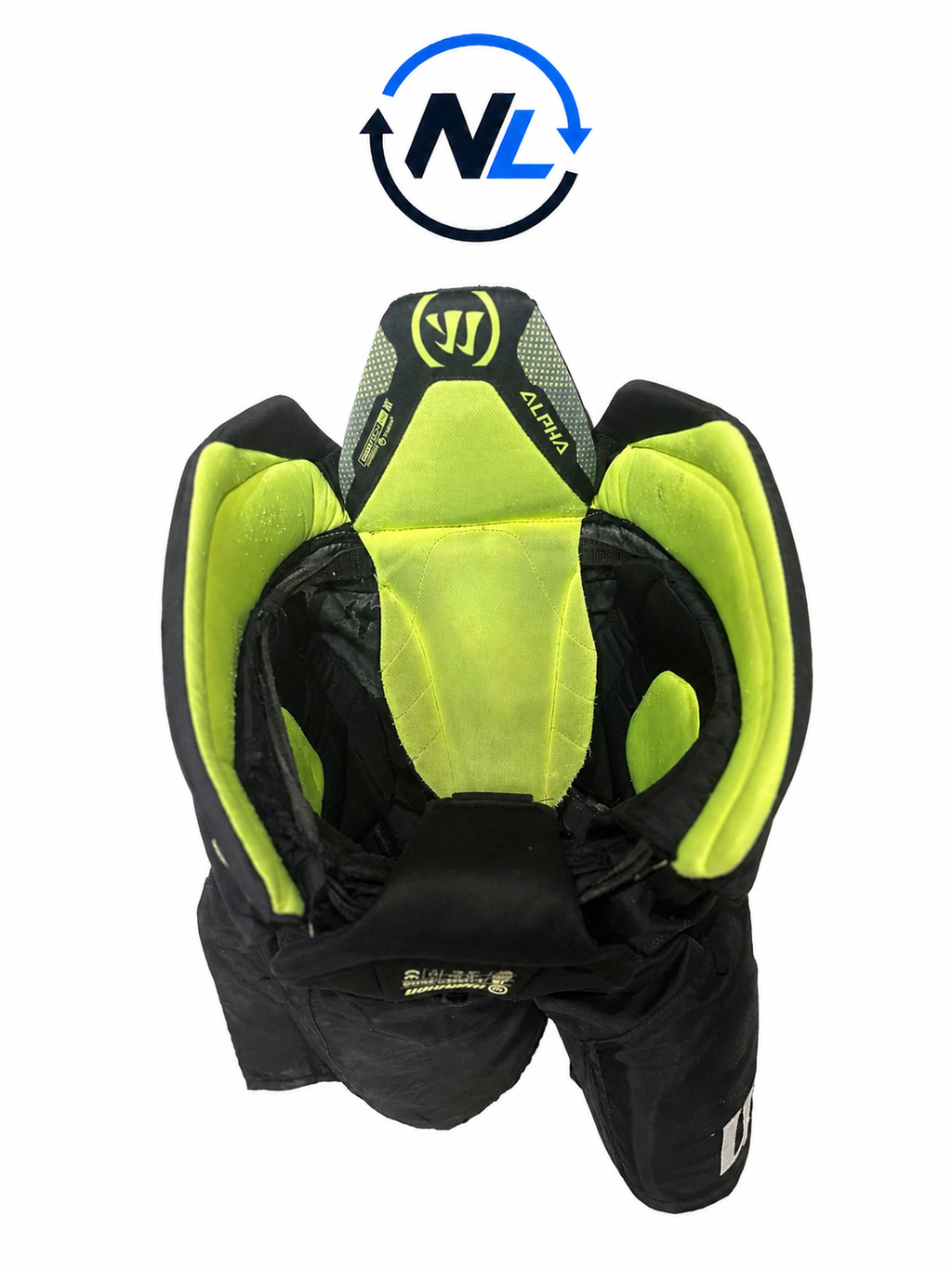 Warrior Alpha LX20 hockeybyxor Junior Extra Large insida